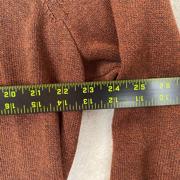 Dockers Mens Sweater Size XL Quarter-Zip Pullover Knit Long Sleeve Casual Brown - Picture 4 of 11